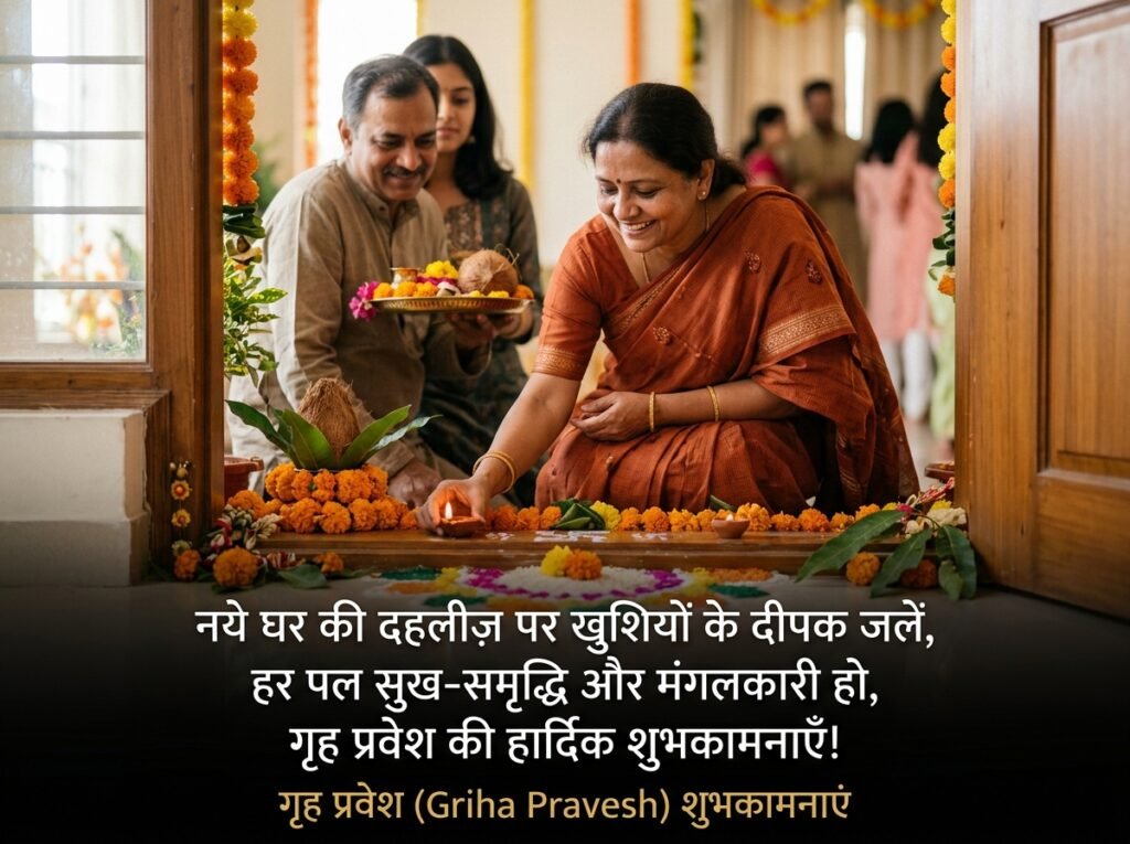 Griha Pravesh (New Home) Wishes in Hindi 