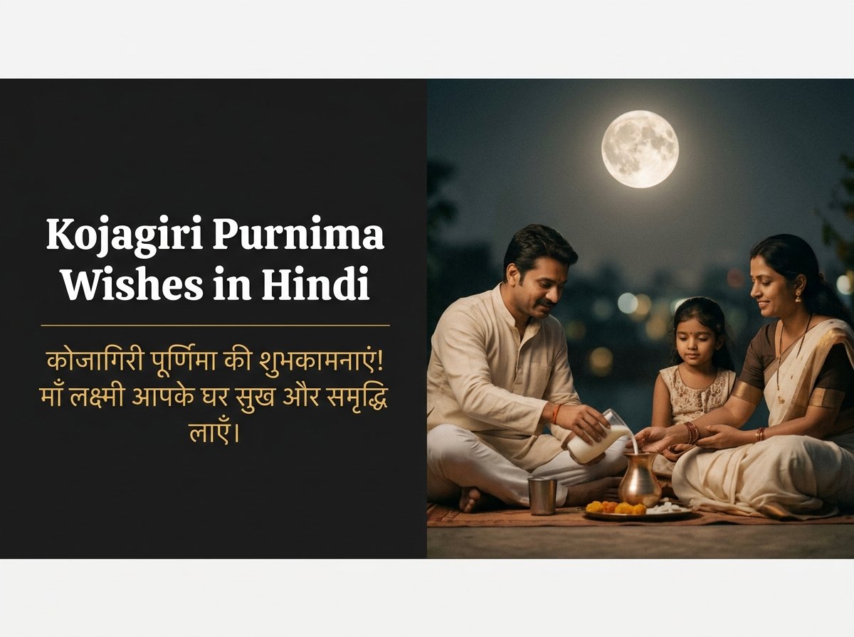 Kojagiri Purnima Wishes in Hindi